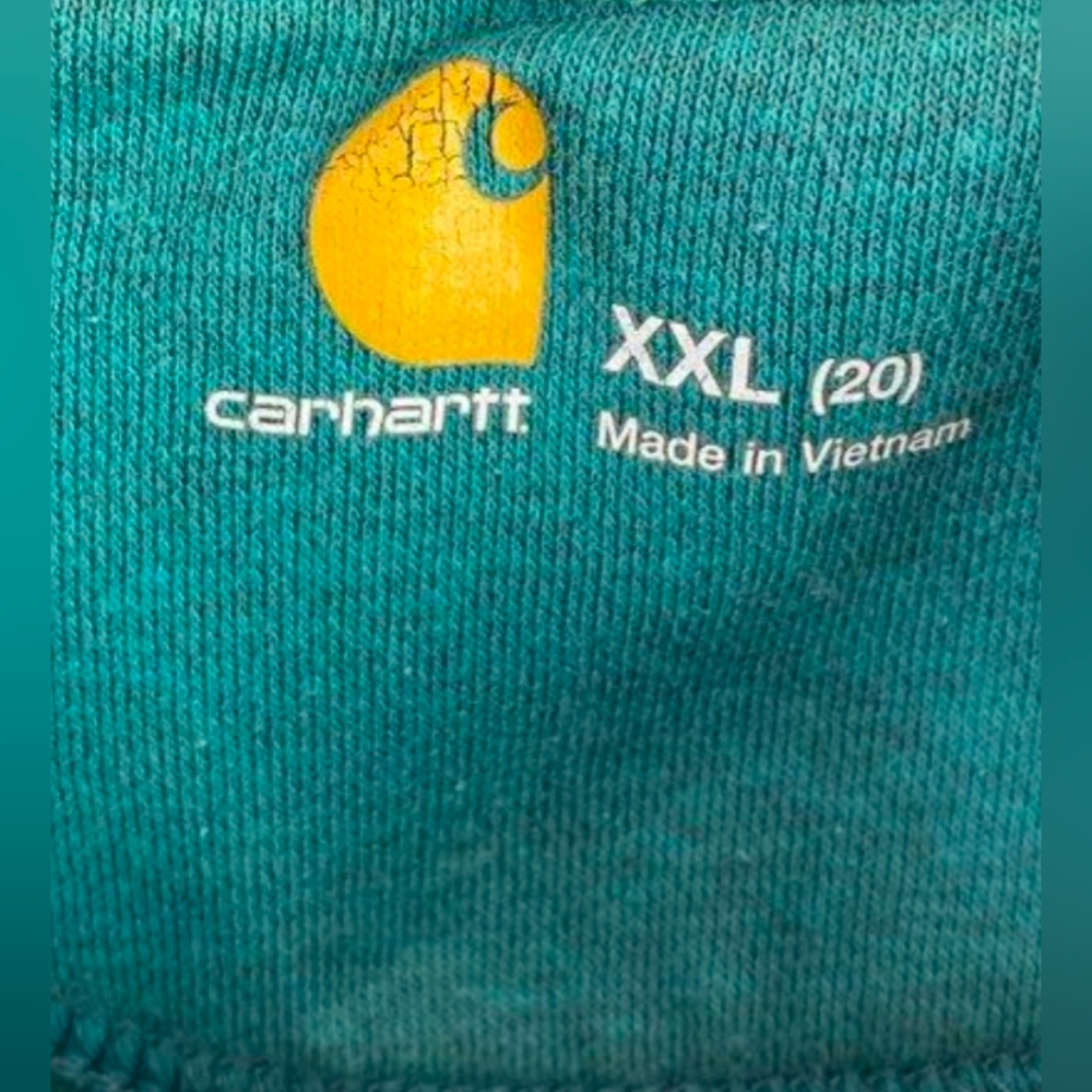 Carhartt  Loose Fit Heavyweight 1/4 Zip Hoodie Sweatshirt - Size XXL MSRP $64.99 - Picture 3 of 4